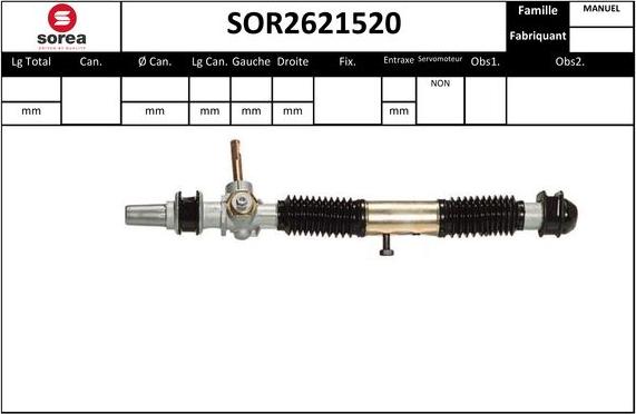 Sera SOR2621520 - Sükan qurğusu furqanavto.az