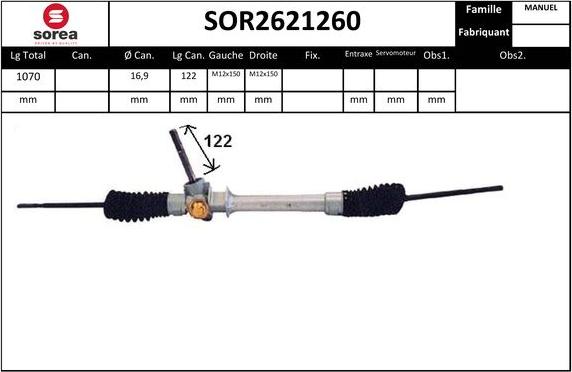 Sera SOR2621260 - Sükan qurğusu furqanavto.az