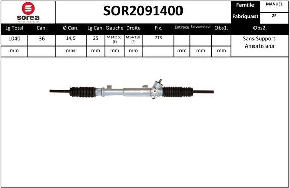 Sera SOR2091400 - Sükan qurğusu furqanavto.az