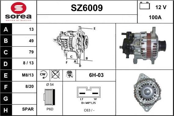 Sera SZ6009 - Alternator furqanavto.az