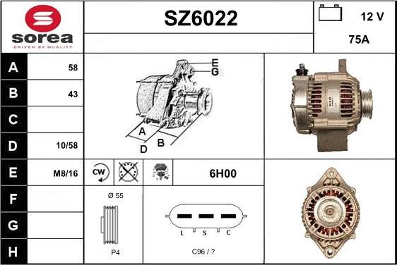 Sera SZ6022 - Alternator furqanavto.az