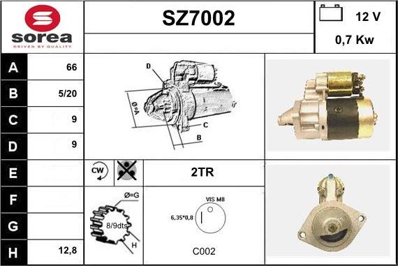 Sera SZ7002 - Başlanğıc furqanavto.az