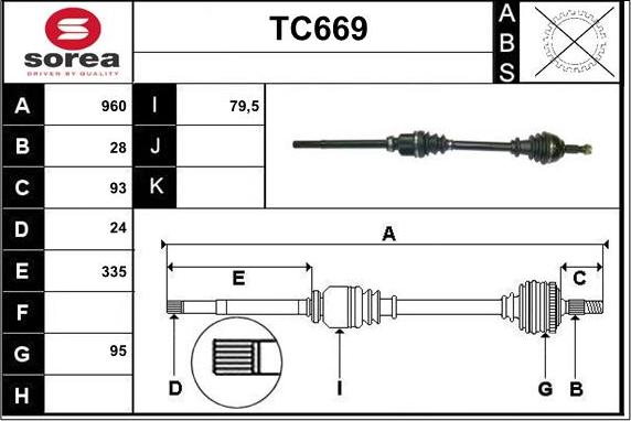 Sera TC669 - Sürücü mili furqanavto.az