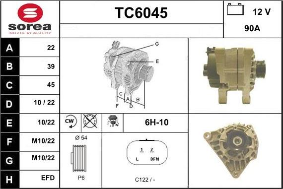 Sera TC6045 - Alternator furqanavto.az