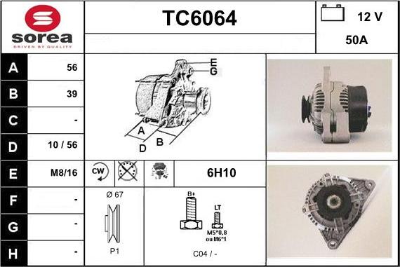 Sera TC6064 - Alternator furqanavto.az