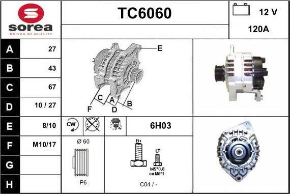 Sera TC6060 - Alternator furqanavto.az