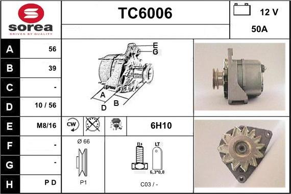 Sera TC6006 - Alternator furqanavto.az