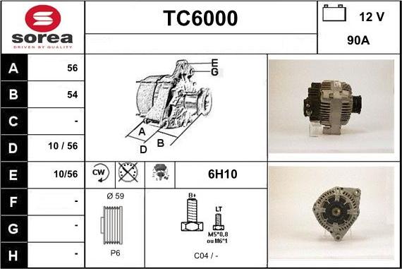 Sera TC6000 - Alternator furqanavto.az