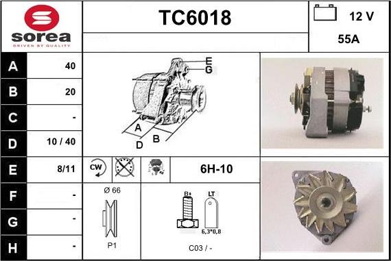 Sera TC6018 - Alternator furqanavto.az