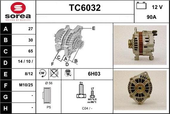 Sera TC6032 - Alternator furqanavto.az