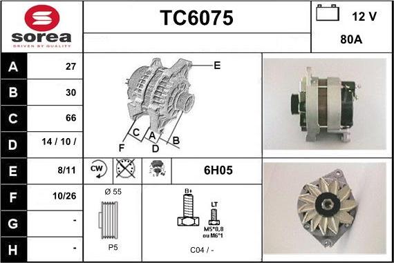 Sera TC6075 - Alternator furqanavto.az