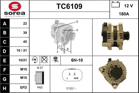 Sera TC6109 - Alternator furqanavto.az