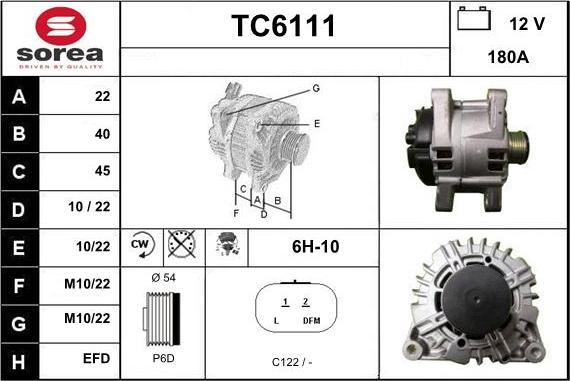 Sera TC6111 - Alternator furqanavto.az