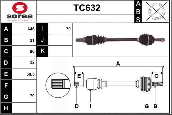 Sera TC632 - Sürücü mili furqanavto.az