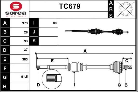 Sera TC679 - Sürücü mili furqanavto.az