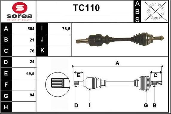 Sera TC110 - Sürücü mili furqanavto.az