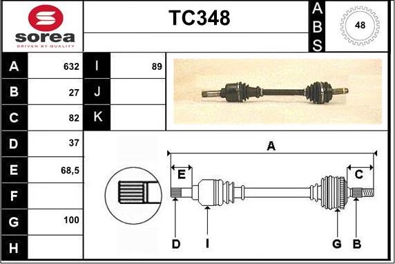 Sera TC348 - Sürücü mili furqanavto.az