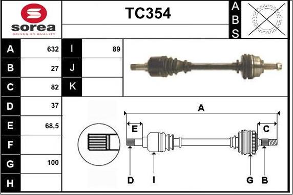 Sera TC354 - Sürücü mili furqanavto.az