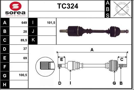 Sera TC324 - Sürücü mili furqanavto.az