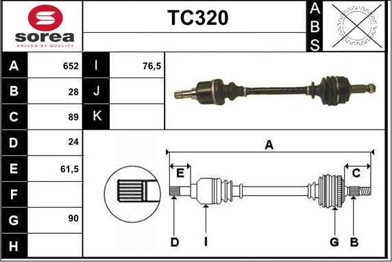 Sera TC320 - Sürücü mili furqanavto.az