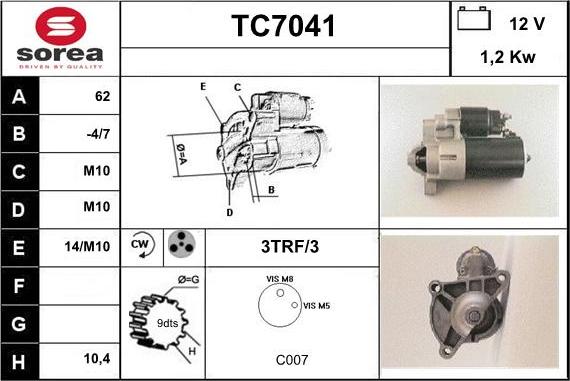 Sera TC7041 - Başlanğıc furqanavto.az