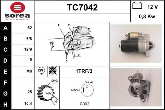 Sera TC7042 - Başlanğıc furqanavto.az