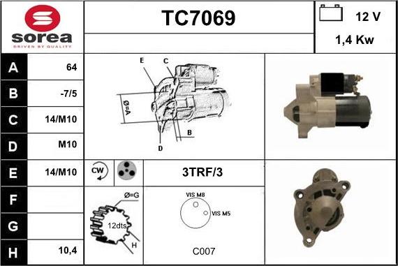 Sera TC7069 - Başlanğıc furqanavto.az