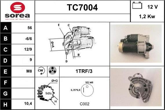 Sera TC7004 - Başlanğıc furqanavto.az