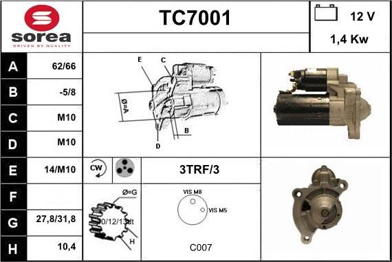 Sera TC7001 - Başlanğıc furqanavto.az