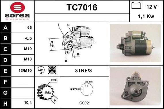 Sera TC7016 - Başlanğıc furqanavto.az