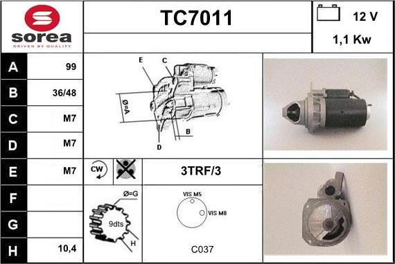 Sera TC7011 - Başlanğıc furqanavto.az