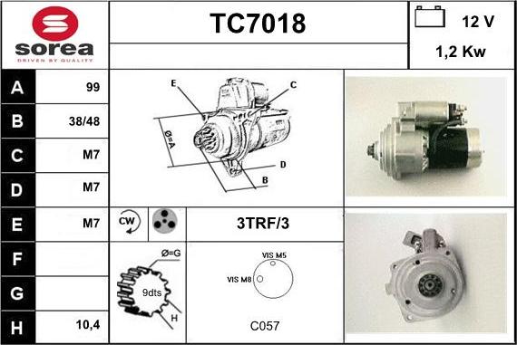 Sera TC7018 - Başlanğıc furqanavto.az