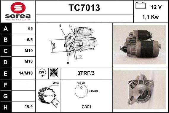 Sera TC7013 - Başlanğıc furqanavto.az