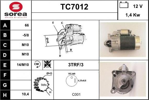 Sera TC7012 - Başlanğıc furqanavto.az