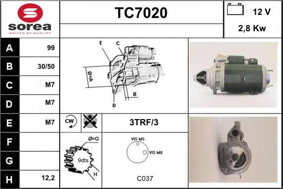 Sera TC7020 - Başlanğıc furqanavto.az