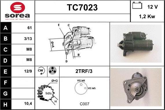 Sera TC7023 - Başlanğıc furqanavto.az