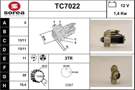 Sera TC7022 - Başlanğıc furqanavto.az