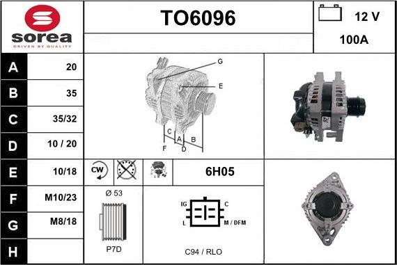 Sera TO6096 - Alternator furqanavto.az