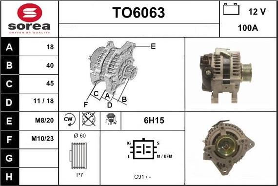 Sera TO6063 - Alternator furqanavto.az