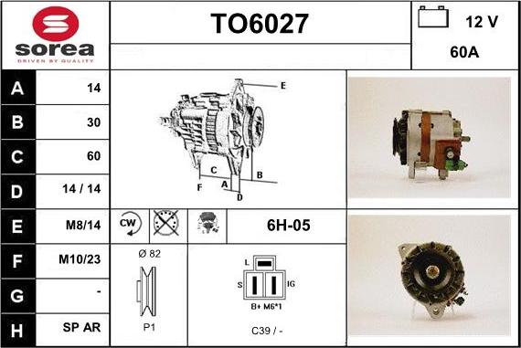 Sera TO6027 - Alternator furqanavto.az