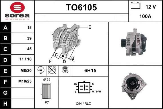 Sera TO6105 - Alternator furqanavto.az