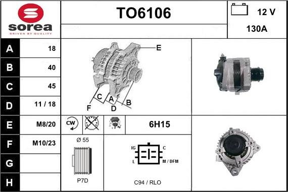 Sera TO6106 - Alternator furqanavto.az