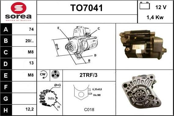 Sera TO7041 - Başlanğıc furqanavto.az