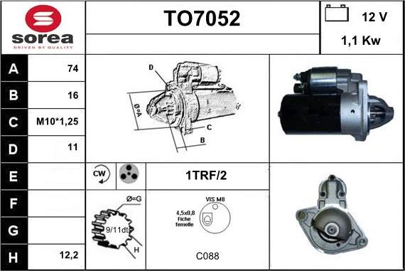 Sera TO7052 - Başlanğıc furqanavto.az