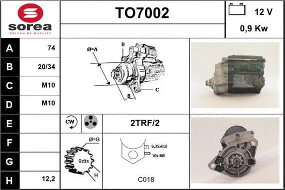 Sera TO7002 - Başlanğıc furqanavto.az