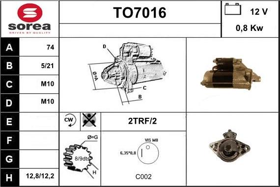 Sera TO7016 - Başlanğıc furqanavto.az