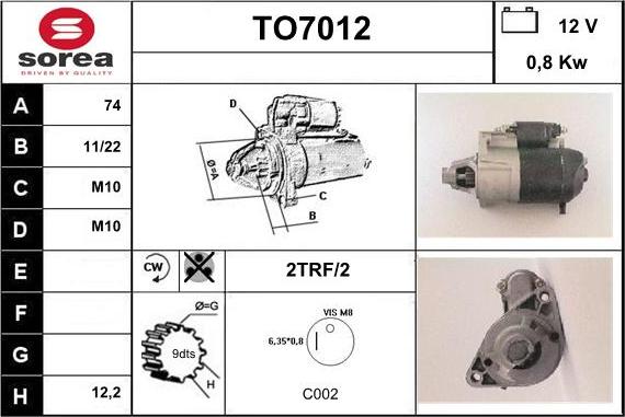 Sera TO7012 - Başlanğıc furqanavto.az