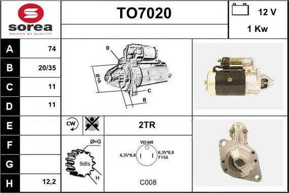 Sera TO7020 - Başlanğıc furqanavto.az