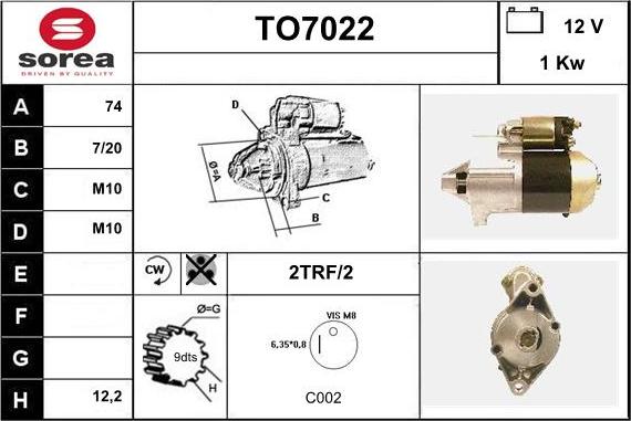 Sera TO7022 - Başlanğıc furqanavto.az