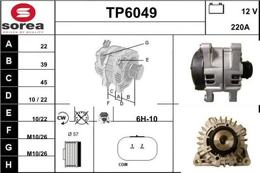 Sera TP6049 - Alternator furqanavto.az